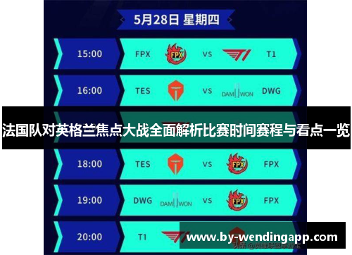 法国队对英格兰焦点大战全面解析比赛时间赛程与看点一览 法国队对英格兰焦点大战全面解析比赛时间赛程与看点一览